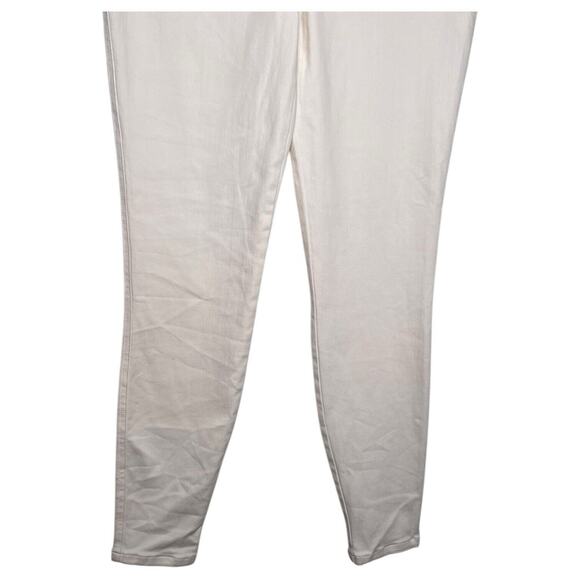 New Spanx Jeggings Womens Medium White Ankle Skinny Stretch Cropped Jeans Pants - Picture 6 of 16